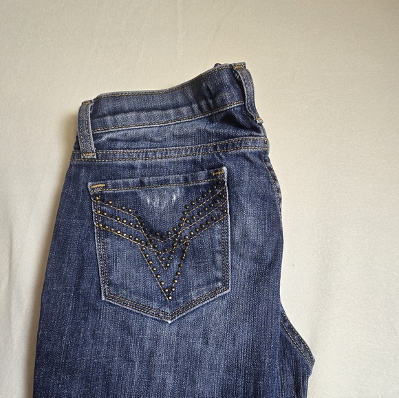 Vigoss Collection Distressed Bootcut Jeans Sz 7/8 29 - Picture 6 of 9